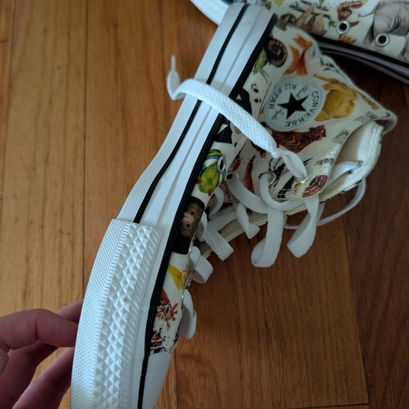 Converse Juniors Safari Animal Print High-Top Sneakers Size 5 - Picture 3 of 8